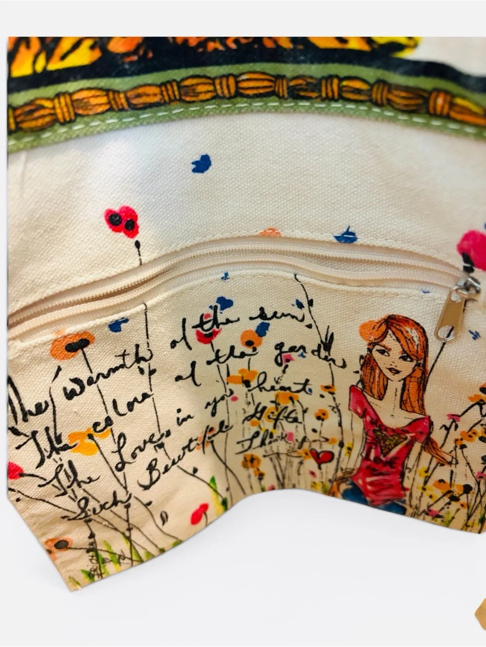 Brighton Sunflower Tote Tom Clancy Provence Love Canvas Bag